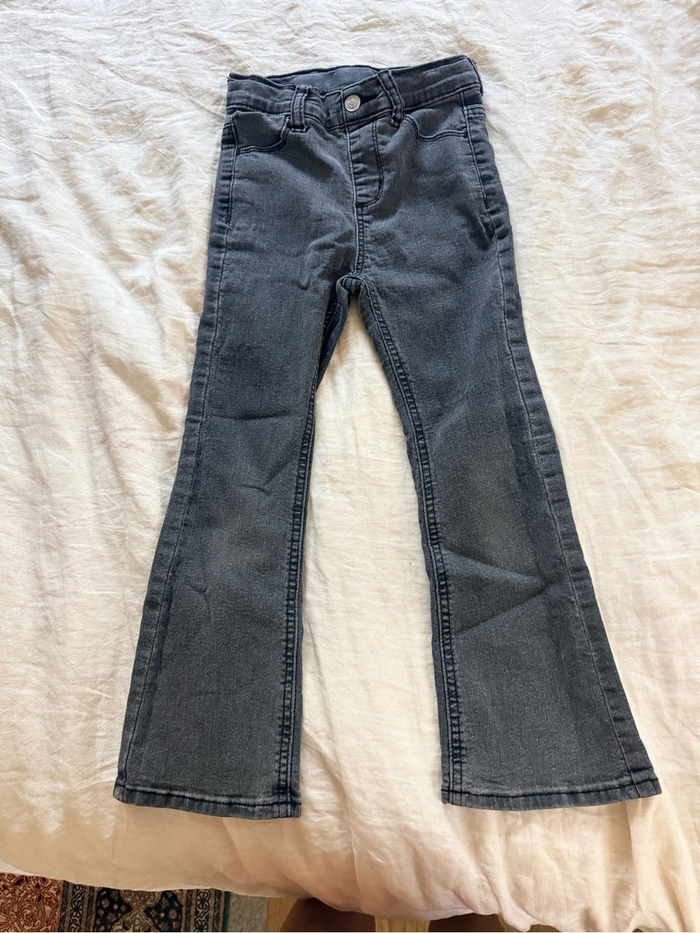 Kids' Black Flared Jeans - Classic Stretch Denim